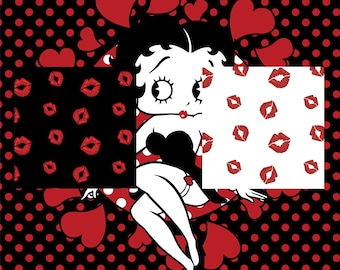 Betty Boop Digital Papers,betty Boop Digital Paper Set,y2k Iconic 