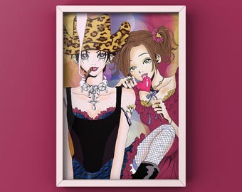 nana poster,nana anime,nana osaki,nana hachi,nana hachi poster,anime digital printable wall art,printable anime poster,nana osaki art