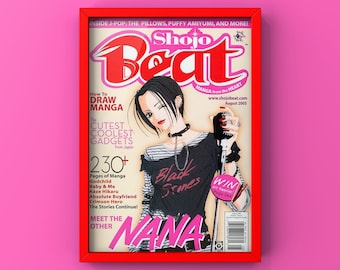 nana osaki poster,nana poster,nana osaki wall art,digital printable anime poster,anime wall art,nana anime