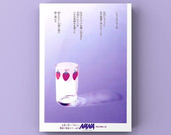 nana anime poster,nana poster,anime art,nana osaki art,nana hachi,nana glass art,anime poster,nana,anime nana