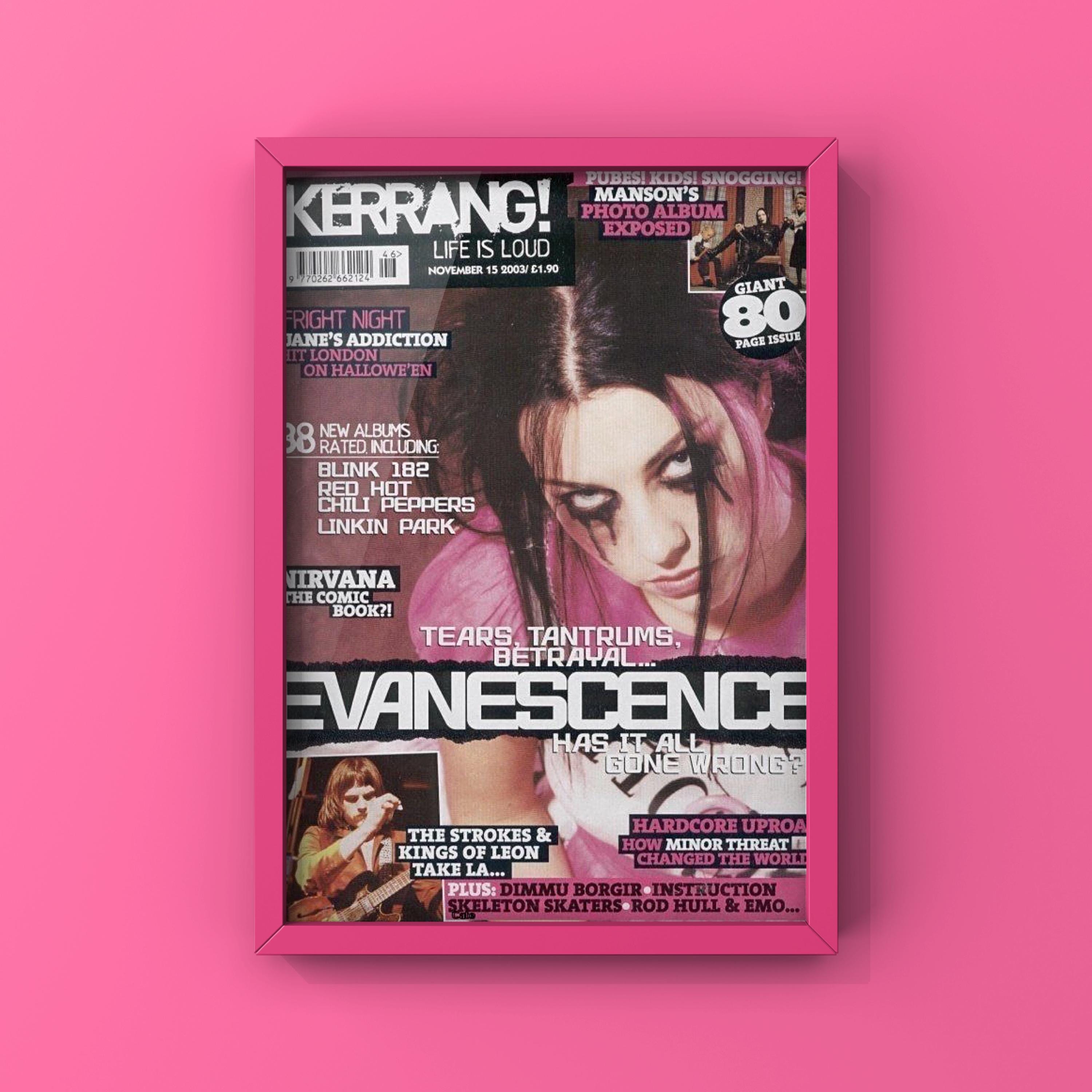 Evanescence Poster,amy Lee Poster,amy Lee Wall Art,iconic Y2k Poster ...