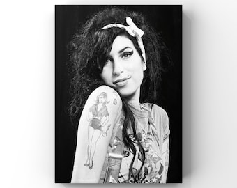 Amy Winehouse Poster – Kunstdruck Im Portrait-Stil, 40x30 Cm Auf 300g Satinpapier