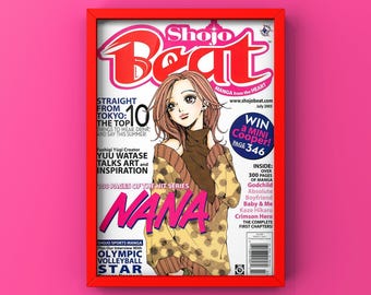 nana hachi poster,nana anime poster,hachi poster,hachi wall art,nana osaki poster,nana anime wall art,anime poster,digital printable