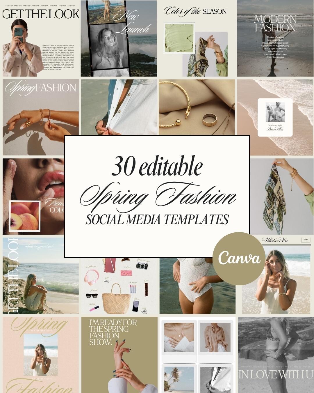 Summer Influencer Social Media Templates: Trendy Influencer Designs ...