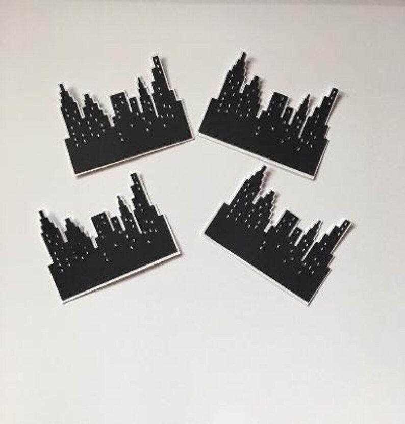 Cityscape New York City Skyline Die Cut Shapes Paper Die Cuts Manhattan, NYC New York Skyline