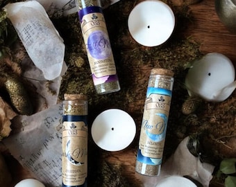 Conjunto de Incensos a Granel para Rituais Lunares | Lua Nova | Lua Cheia | Lua Nova | Mistura de Ervas para Manifestação, Limpeza, Trabalho com a Sombra e Cerimônia Espiritual
