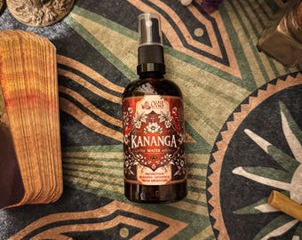 Spray de agua Kananga para ofrendas ancestrales, rituales de limpieza, protección, hoodoo y vudú.