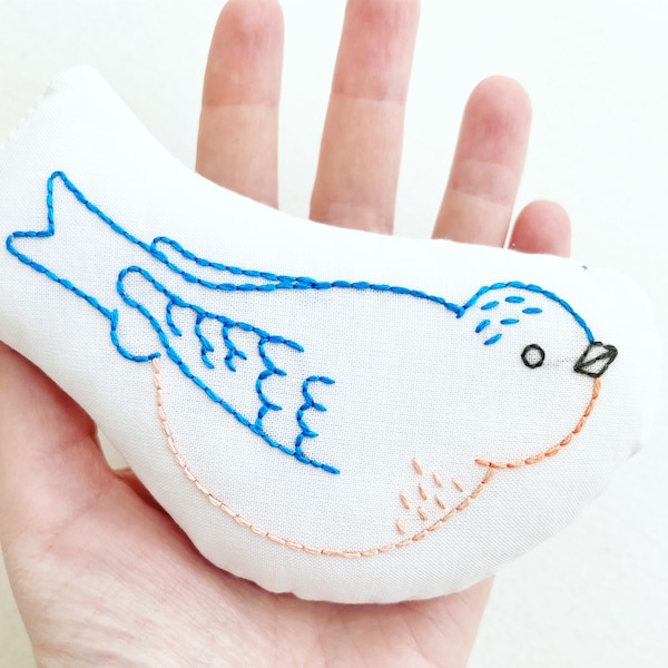 Blue Bird Rattle - Soft Baby Toy