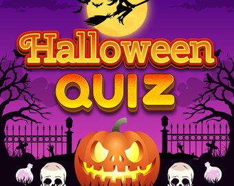 VIRTUAL HALLOWEEN GAME, PowerPoint Game Show, Zoom Game Night, Trivia, Pub Quiz, Online Halloween Party Game, Halloween Trivia Quiz, Horror