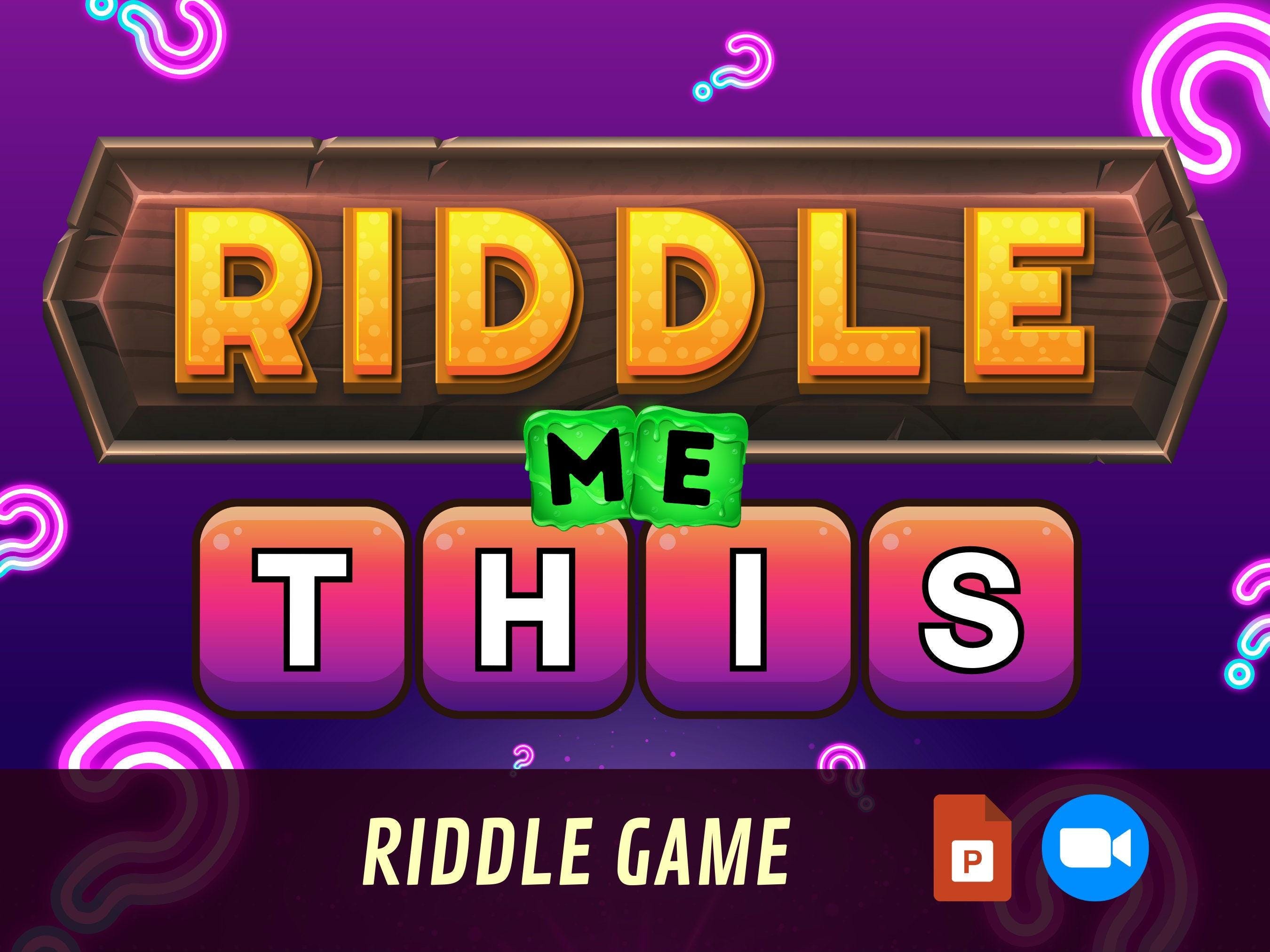 VIRTUAL PARTY GAME Powerpoint Game Show Riddle Quiz Game Night Family ...