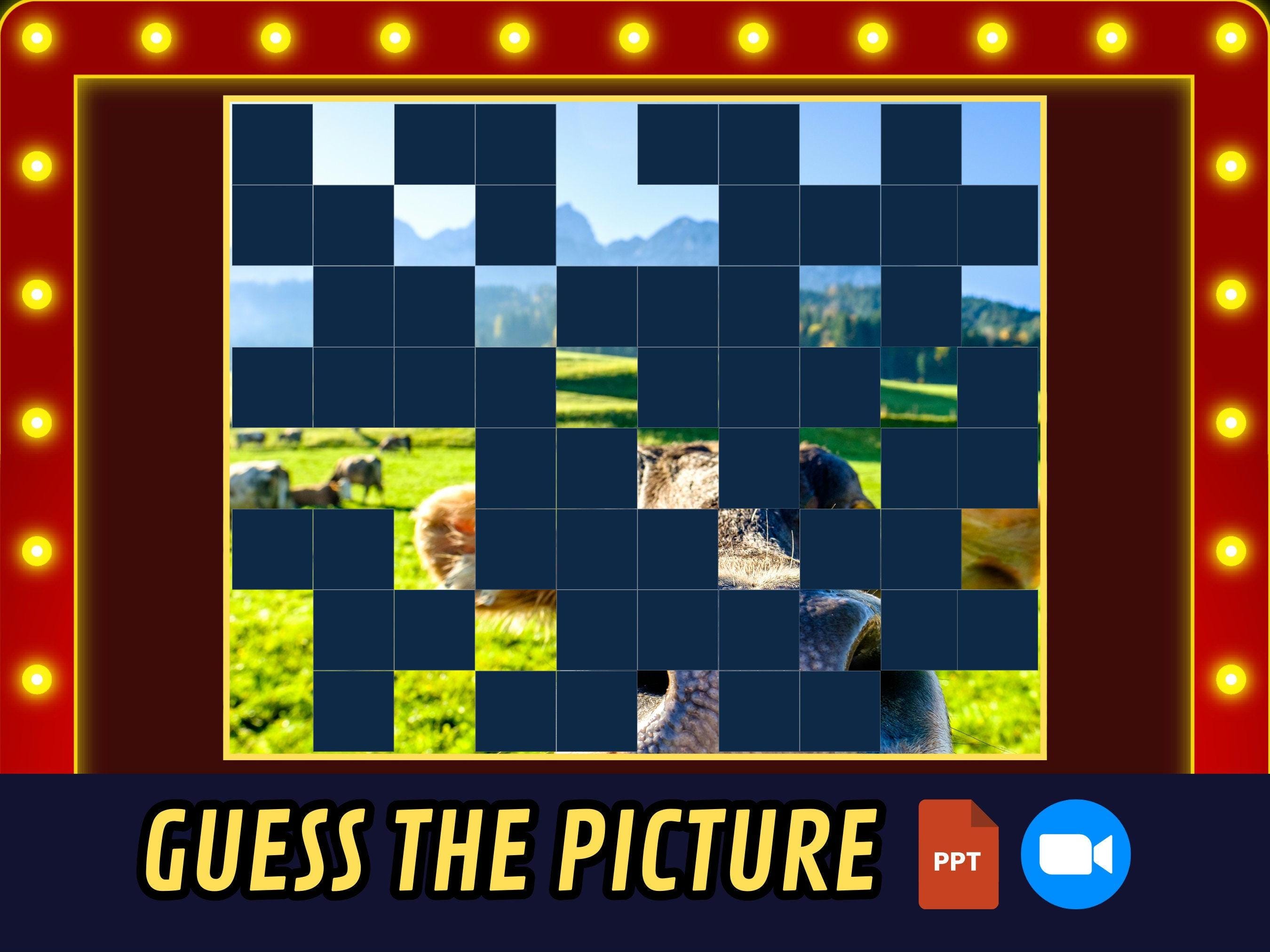 VIRTUAL PARTY GAME Guess the Picture Powerpoint Game Show Quiz Family ...