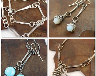 Twisted Forged Silver Links - Tutorial Only - Instant Download