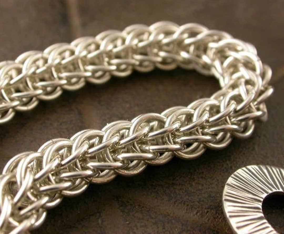 TUTORIAL Full Persian Chain Maille Bracelet - Etsy