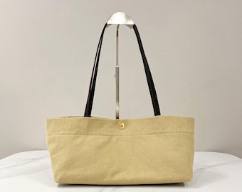 Sac à bandoulière en toile douce, sac fourre-tout d'été chic, sacs à main au design minimaliste