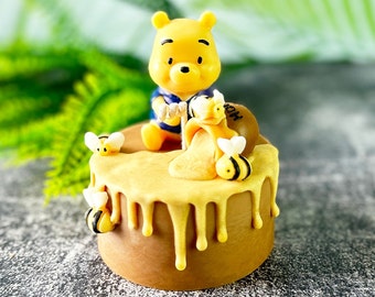 Honey Bear Candle: Handgefertigte Sojawachs Kerze, Einzigartiges Wohndekor