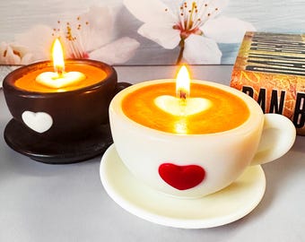 Kaffee Duftkerze - Eiskaffee Design Aus Sojawachs