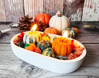 Vela de soja con especias de calabaza: aroma a cosecha otoñal