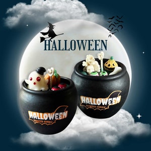 Halloween Candle Decor Spooky Pumpkin Candle Halloween Decor Unique Gift Soy Wax Autumn Candle