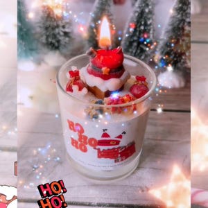 Christmas Santa Candle Decor Christmas Cute Santa Soy Candle Gift Home Decor Christmas Gift Candle Christmas Decor