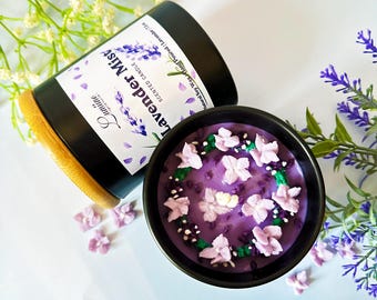 Lavender Soy Candle: Floral Aroma, Relaxation, 7.5 oz