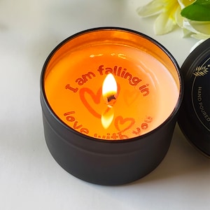 Personalized Secret Message Candle Unique Gift Custom Message Candle Home Decor Customized Hidden Message Candle Gift for Her
