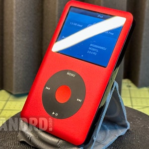 Custom Taptic Modded  Red & Black iPod Classic 7th Gen - 3000mah Battery - Your Choice of Storage
