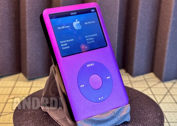 Custom Taptic Modded 1TB Alĺ Purple Ipod Classic 7th Gen - 3000mah