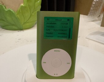 Modded Ipod Mini 2nd Gen: 128GB Flash, Green Backlight, Taptic - Etsy