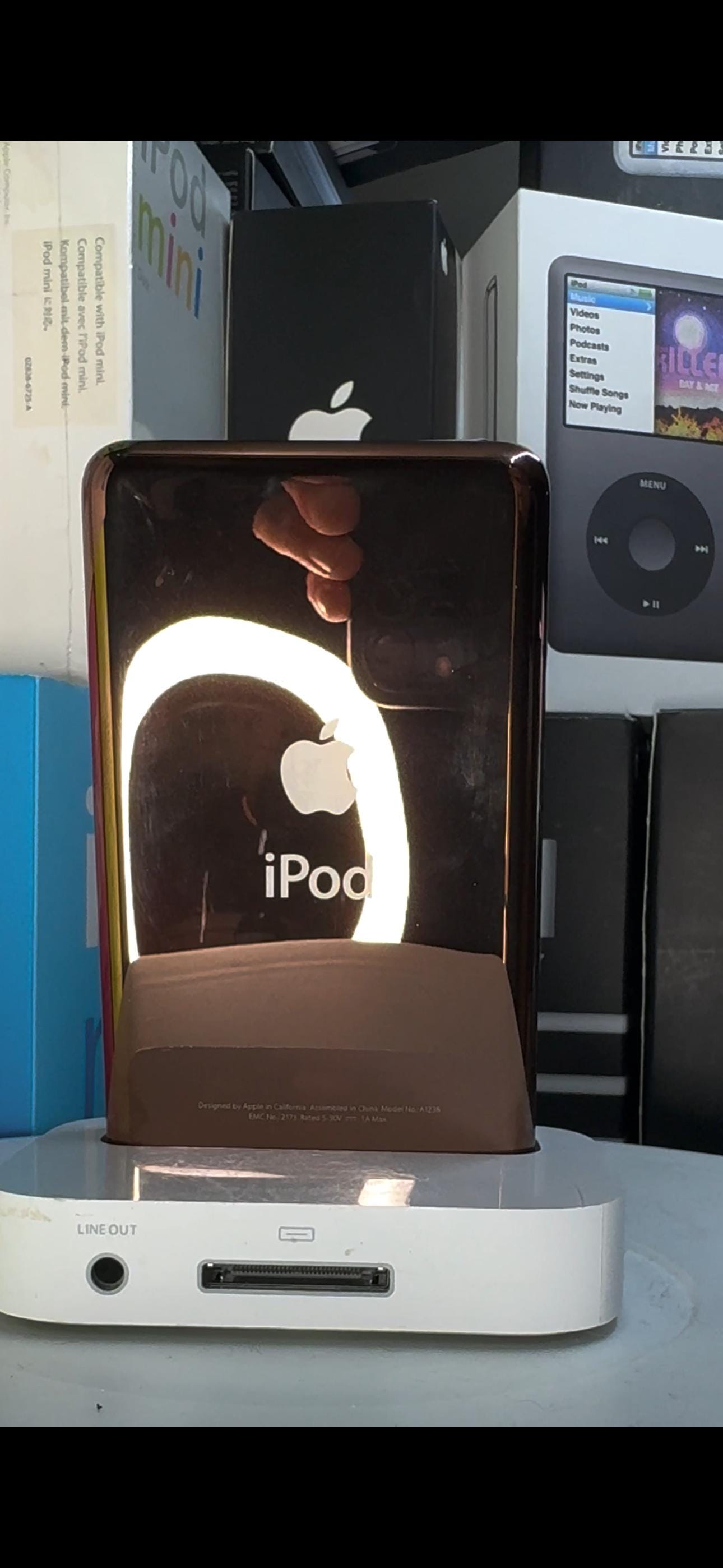 1TB Iridescent Ipod Classic: Pink to Gold Color Shift, Rose Gold