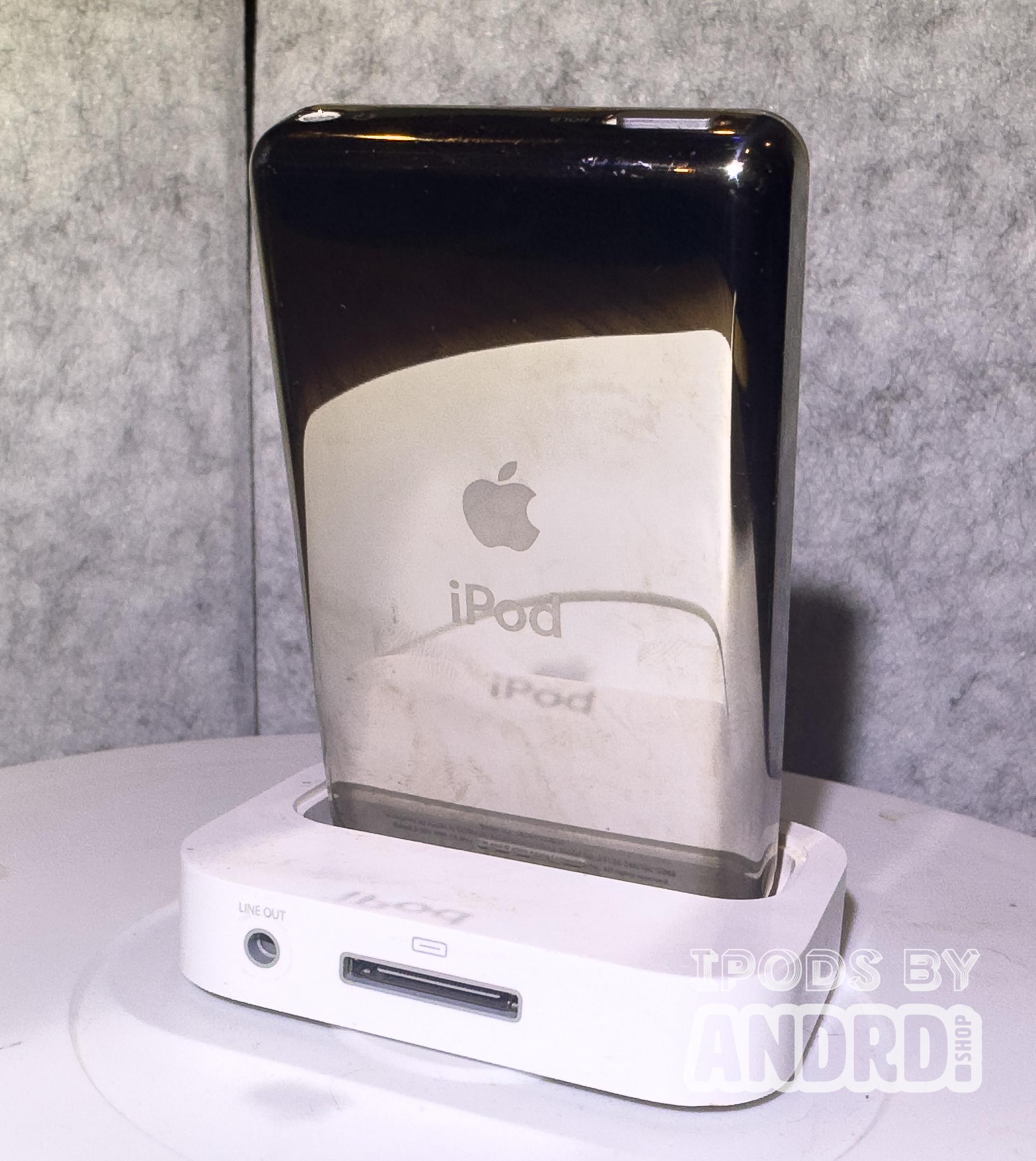 Custom Transparent Orange on Stainless Ipod 5.5 Gen - 1TB, Taptic
