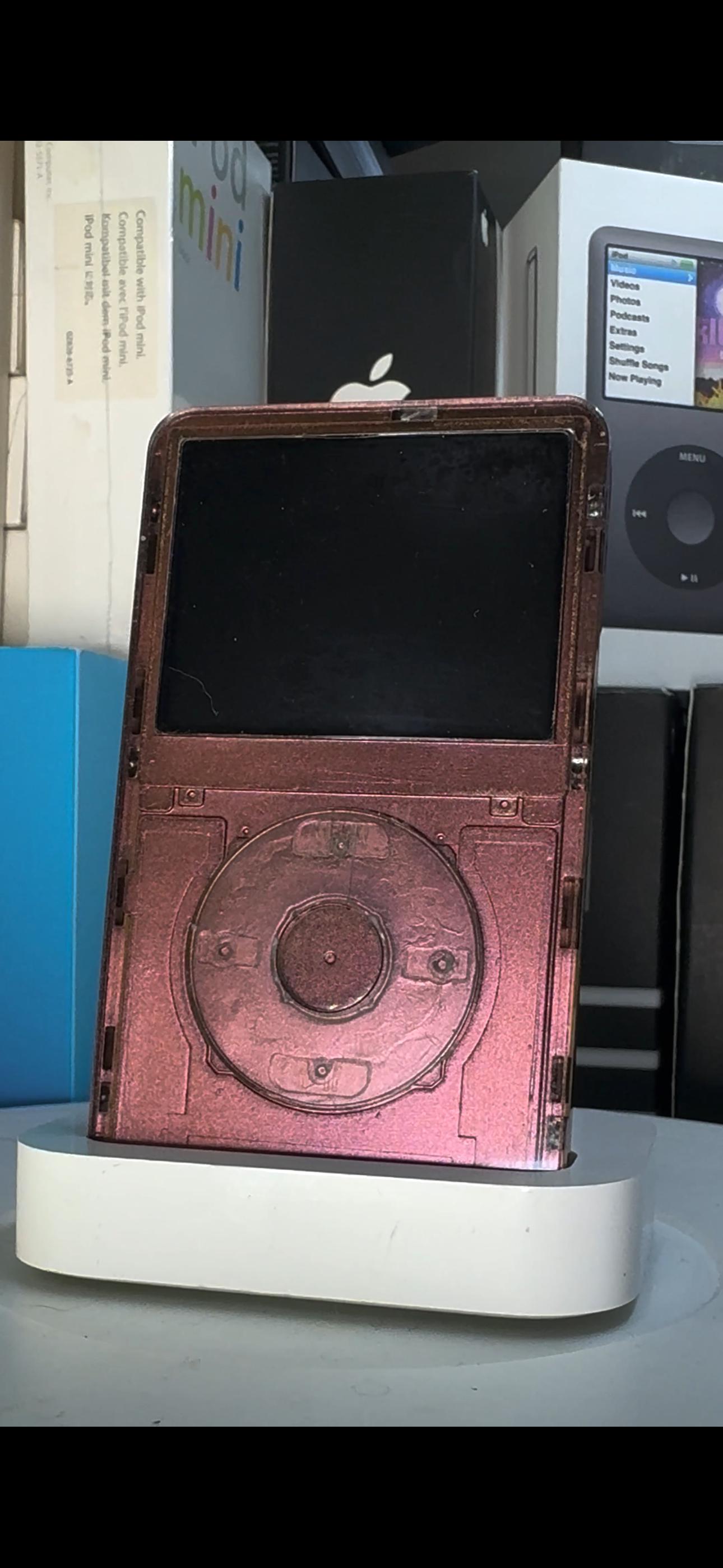 1TB Iridescent Ipod Classic: Pink to Gold Color Shift, Rose Gold