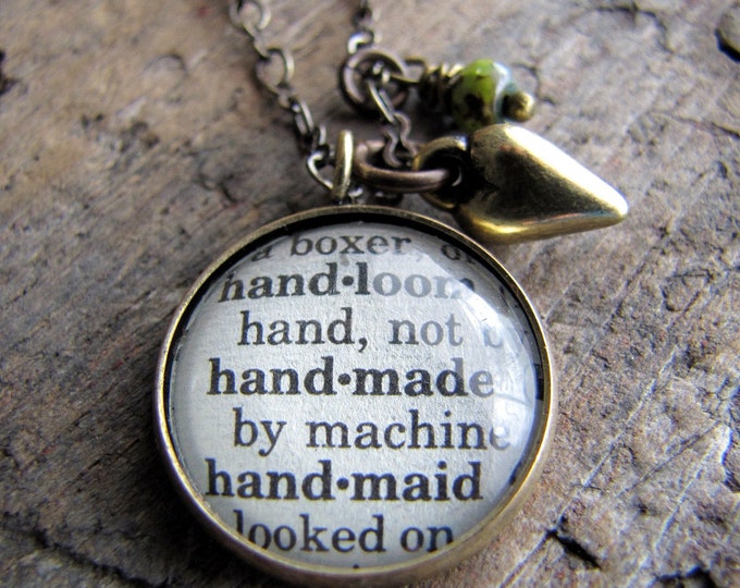 Handmade Dictionary Definition Charm Necklace Etsy Handmade Dictionary Definition Charm Necklace Etsy