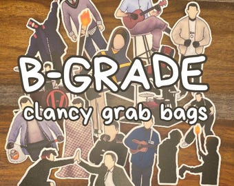 Bolsa de pegatinas inspirada en "Clancy" de Twenty One Pilots, pegatinas mate impermeables
