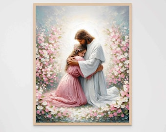 New Life, Christian Art, Jesus and Woman, Jesus Painting, LDS Art, Bible Verse Wall Art, Religious Art, Catholic Prints, Picture of Jesus