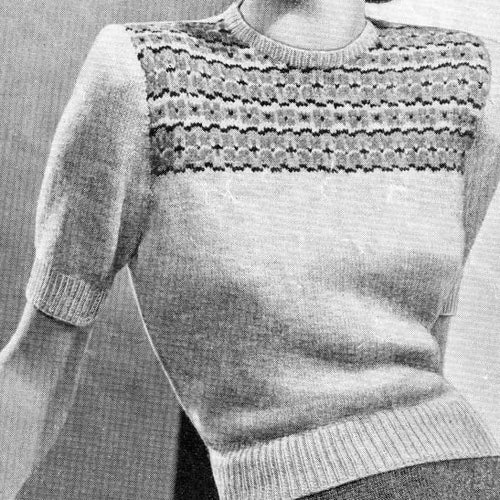 Vintage Ladies Jumper With Raglan Sleeve 34 Bust 3ply - Etsy