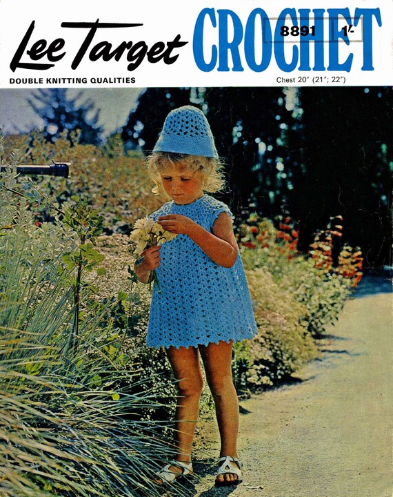 Vintage Girl's Dress and Matching Hat 