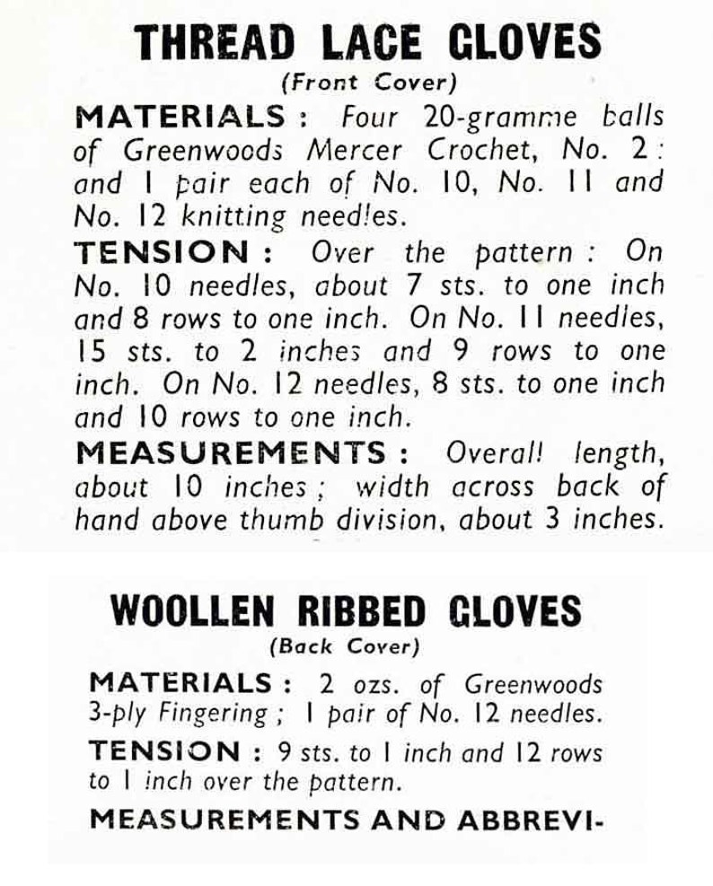 PDF - 1940s Pattern, Set of Tailored Gloves In Two Lengths -  Hand 7 - Download main image 1