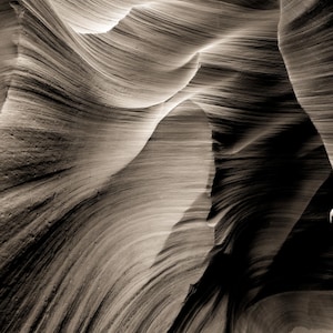 Antelope Canyon Naturfoto, Navajo-Reservation, Nord-Arizona-Slotcanyon, Sandsteinformation, Fotografie an der Wand