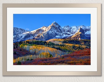 San Juan Mountains in Autumn, Dallas Divide near Ridgway Colorado, photo print