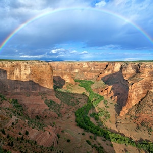 Schlucht de Chelly Regenbogen, Navajo Nation, Arizona, Fotografie Wandkunst