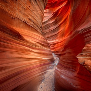 Sandstone Schlitzschlucht, Nord-Arizona, Navajo-Reservation. Fotografie Wandkunst