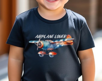 Retro Airplane Toddler Tee, Pilot Gift for Son
