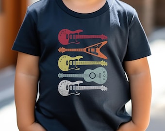 Guitars Music Kids TShirt, Youth Guitarist Music Tee, Children&#39;s Shirt For Gift, Boys and Girls TShirt, Toddler Music Shirt, Musician Tee.