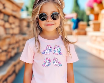 Unicorn Toddler Tee, Girls Unicorn Shirt, Gift for Kids, Magical Children's Top, Rainbow Toddler T-Shirt, Cute Toddler Clothes