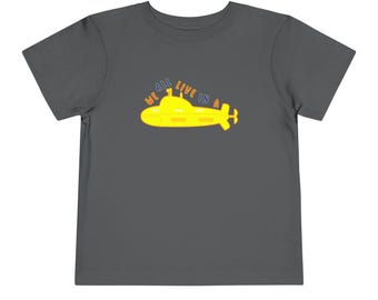 YELLOW SUBMARINE Toddler T-shirt, Submarine Shirt For Kids, Cute Submarine Tee, Unisex Gift For Toddlers