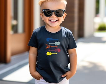 T-shirt Rockstar Guitare - Cadeau Drôle Pour Ados Et Enfants, Garçons Et Filles - Fruit Of The Loom