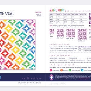 PDF Pattern: Magic Knot Quilt Pattern - Machine Pieced