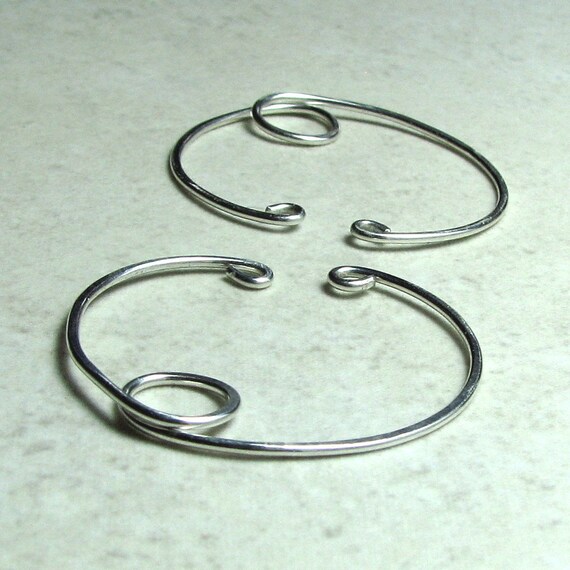 Clip on earrings alternative unpierced sterling silver hoop Etsy