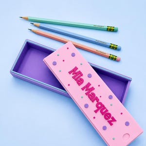 Personalized Pencil Box for Kids | Custom Name Pencil Holder | Back to School Pencil Case | Personalized School Supplies
