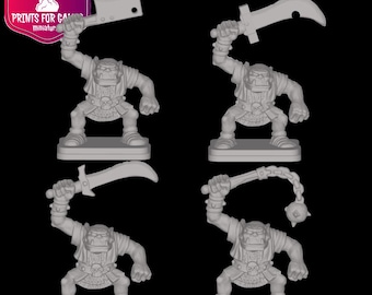 Classic ORC figures from HeroQuest made of resin